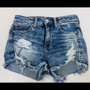 American Eagle high waisted jean shorts